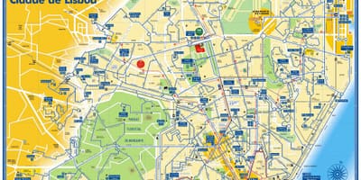 运输地图里斯本