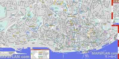 里斯本的地图