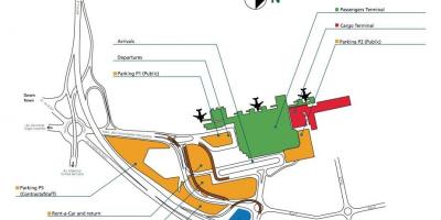 里斯本国际机场的地图